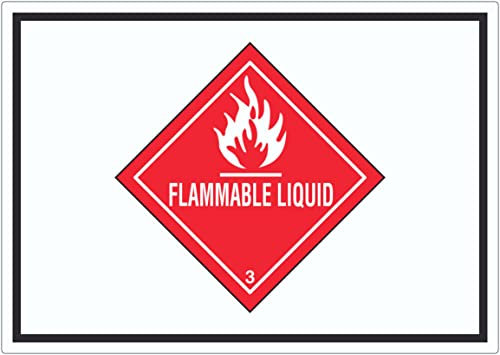 Aufkleber Entzündbare flüssige Symbol Stoffe Flammable Liquid A7 (74x105mm)