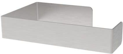 Toilettenpapierhalter mit und ohne Bohren (Edelstahl matt) - Klopapierhalter selbstklebend - Klorollenhalter, Holder für Toilet Paper zum Kleben - Toilettenpapier Halterung - Halter für Klopapier