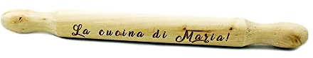 Mattarello Personalizzato in Legno Idea Regalo Perfetta Originale Festa Della Mamma Compleanno Natale Incisione Accessori Multiuso 35cm uso facile per fare a casa tutti i tipi di paste La Cucina Di