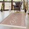 Pasha Home Läufer 60x180 cm Lizbon/Boho Teppich aus Baumwolle für Wohnzimmer, Schlafzimmer, Küche, Bad, Kinderzimmer/Wendbar/Beige