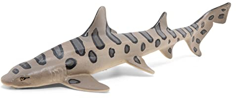 Papo - Tierfigur - Leopardenhai, Kinderspielzeug aus der Welt der Meere ab 3 Jahren - Entdeckung der Unterwasserkreaturen durch Lernspiele