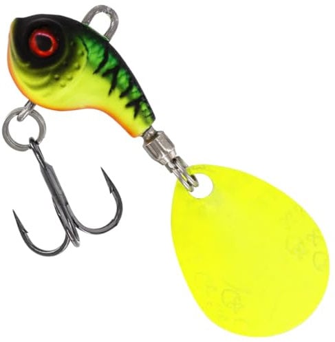 Westin Spinjig zum Spinnangeln auf Barsche, Forellen & Rapfen DropBite Tungsten Spin Tail Jig 2,2cm 18g, Farbe:Firetiger