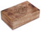 Ajuny Handgefertigte Dekorative Schmuckschatulle aus Holz mit Kreuz Design Mehrzweck Aufbewahrung für Andenken Reise Organizer Schatztruhe Schmuckhalter ideal für Geschenke