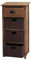 Mendler Kommode HWC-K84 mit Körben, Schrank Schubladenschrank, Holz 83x40x29cm - Dunkelbraun, Körbe Dunkelbraun