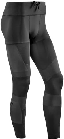 CEP M Compression Tights Schwarz - Ultraleichte funktionelle Herren Lauftights, Größe M - Farbe Black