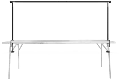 newgarden - Ausziehbare Tischschiene für Girlanden. Outdoor oder Indoor Kranzständer ohne Installation Verstellbare Tischbefestigung