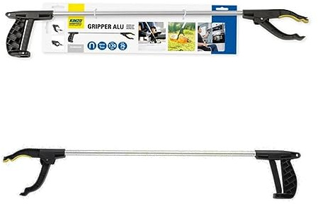 perfekte Aluminium Greifzange, Müllzange, Greifer, Greifhilfen, Zange Alu mit Magnet 76cm