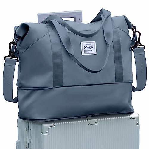 SZLX for Ryanair Airlines Cabin Bag 40x20x25 Underseat Foldable Travel Duffel Bag Holdall Tote Carry on Hand Luggage Overnight for Women and Men 20L(Sapphire Blue)
