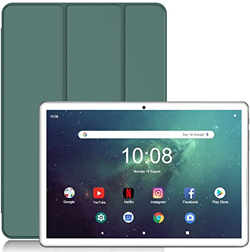 niuniutab Tablette Android,Tablette10 Pouces,16 Go de RAM 128 Go de ROM (256 Go Extensible),Caméra 2MP+ 8MP,2.5D IPS 800x1280 FHD,Grande Batterie Tablette Tactile.(Argent)