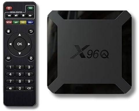 X96Q Android TV Box - 4K TV Set Top Box, Multimedia Player with 2GB RAM, 16GB Storage, Quad-Core 64-bit, WiFi Connection, Support 4K HD and H.265 Mou&Co