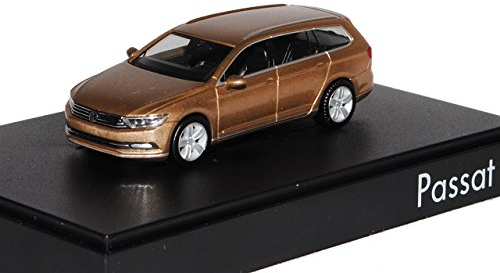 Volkwagen Passat B8 Variant Sweet Date Gold Ab 2014 H0 1/87 Herpa Modell Auto mit individiuellem Wunschkennzeichen