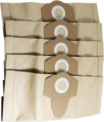CERTIFIED Compatible Replacement Parkside PWD 20 B2 Vacuum Dust Bags 1300 wet dry 20 litre 5 Pack
