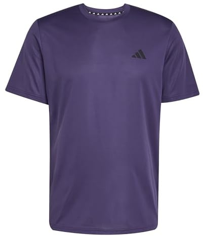 adidas Men's Train Essentials Training Tee, Aurora Plum/Black, 3XL