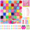 Funtopia 1246 Stück Haargummis Mädchen Damen,Bunt Farben Haarschmuck, Elastisch zopfgummi für Kinder, Multicolor Haargummi mit haarklammer klein,Invisibobble,Haarkamm,Frisurenhilfe Werkzeugsatz