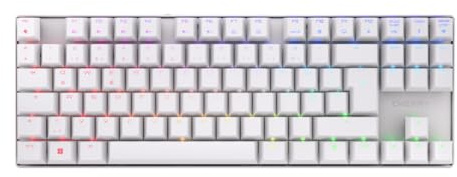 CHERRY XTRFY MX 8.2 TKL Clavier mécanique de jeu sans fil avec valise. Compact dix touches moins pour les joueurs MX2A Switches (blanc, MX2A marron)