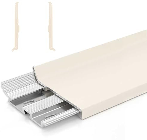 fussleisten Aluminium-Wandsockelleiste – 1,5/2,4/3,2 Breiten, einrastbare Sockelleiste mit Metall-Wandsockelverschluss, wasserdichte Sockelleiste für Badezimmer, Küchenschränke(W-6cm/2.4in,L-40in/102c