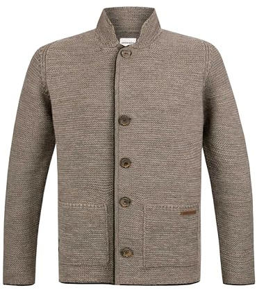 Stockerpoint Strickjacke Nicolo I Größe 46-60 I Herren Trachtenjacke im klassischen Design mit Stehkragen & Trachtenknöpfen I Bequem & warm I Perfekt für Trachten & Festlichkeiten