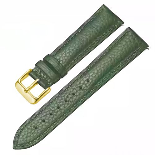 Aoeiwv Uhrenarmbänder Echtes Leder Schnellverschluss Armband Handnähte Textur gepolstert Lederband 12mm 13mm 14mm 15mm 16mm 17mm 18mm 19mm 20mm 21mm 22mm 23mm 24mm Ersatzband für Damen Herren