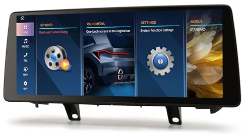 12.3 Qualcomm 8-Kern 8GB+128GB Android 14 Autoradio GPS Navi für BMW X5 F15 (2014-2017) NBT Unterstützt IPS Touchscreen OEM iDrive CanBus Bluetooth 5.1 Kabelloses CarPlay Android Auto DAB+USB WiFi 2K