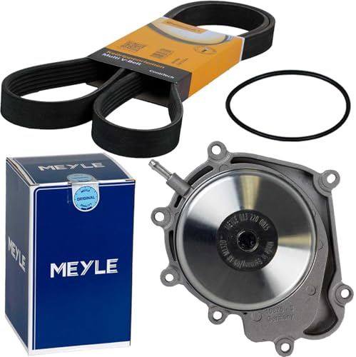 Meyle Wasserpumpe + Conti Riemen | 013 220 0015 + 6PK2155 für C-E-Klasse W204 W212 ML W166 Slk