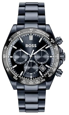 BOSS Quarz-Chronograph für Herren Hero 2.0 Collection mit Edelstahlarmband