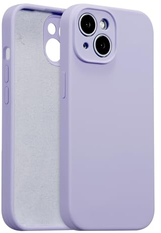 ZTOFERA Liquid Silicone Case for iPhone 14 Plus (6.7), Lilac | Anti-Scratch Soft Microfiber Lining, Fresh Solid Color, Lightweight, Full Camera Protection, Shockproof Protective Cover