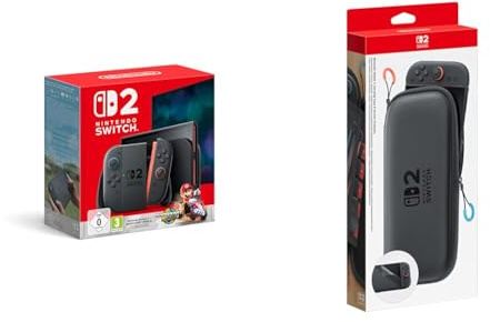 Nintendo Switch 2 Mario Kart World + Pochette de transport et protection d’écran Switch 2
