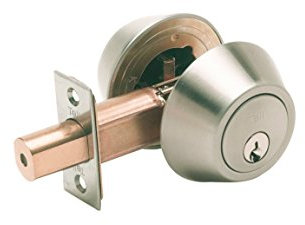 Tell #CL100056 Satin Stainless Steel Double Cylinder Deadbolt