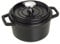 STAUB Cast Iron Dutch Oven 0.75-qt Round Cocotte, Made in France, Serves 1, Matte Black