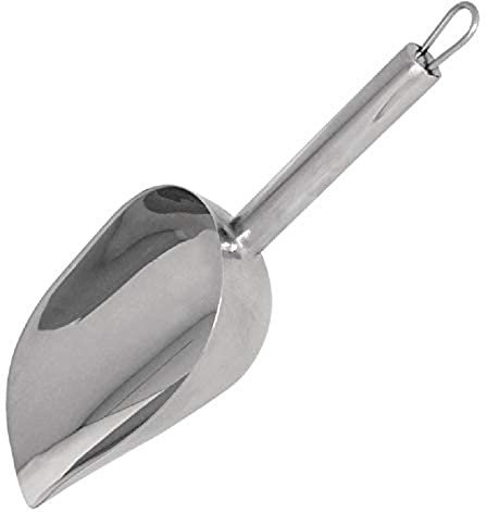 Olympia Eisschaufel aus Edelstahl CD271, Metall-Eisschaufel, Schaufel für Eismaschine, multifunktional, für Süßigkeiten, Küche, Bar, Party, Hochzeit