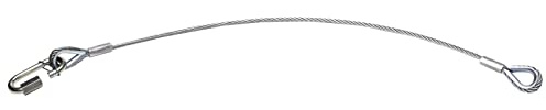 LightmaXX Safety EXPOsafe, 5mm x 60cm, Beidseitig Gekauscht, Max Belastbarkeit 15kg, BGV C1 Konform, Verzinktes Sicherungsseil nach DIN 56927, Made in Germany