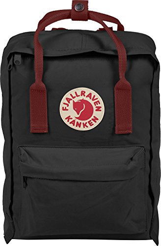 Fjällräven Unisex Rucksack Laptop Kånken schwarz-ox-rot, 16 x 23 x 35 cm, 13 Zoll, 13 Liter, 27171-220