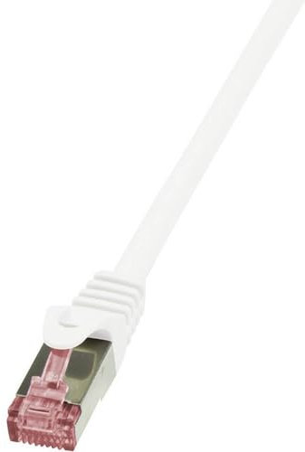LogiLink PrimeLine Câble Réseau Ethernet Cat6 SFTP AWG27 PIMF LSZH 10 m Blanc, Câble RJ45 Male Femelle
