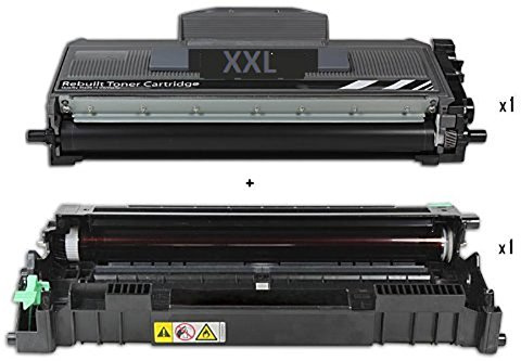 ttrecycling Ersatz Trommel-Einheit und Toner für Brother MFC-7440 N (DR-2100 + TN2120 XL)