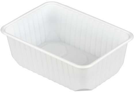 50 Verpackungsbecher, PP 1 l 6,3 cm x 18,6 cm x 13,3 cm weiss