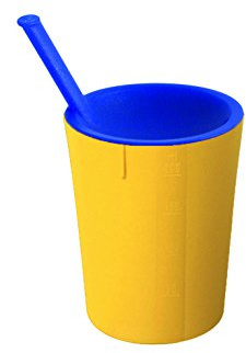 WACA 2541 Trinkhilfe Kunststoffbecher 200 ml Dm 74 mm, Farbe:gelb