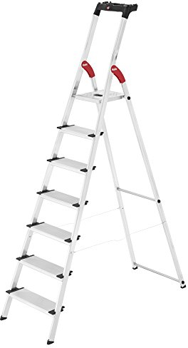 Hailo 8040-701 Alu-Sicherheits-Haushaltsleiter XXL (Alte Ausführung)