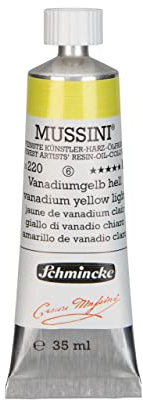 MUSSINI® - finest artist's resin oil colors, vanadium yellow light - 35 ml