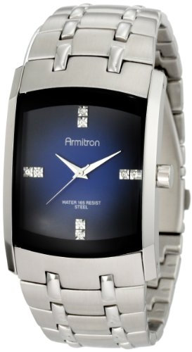 Armitron Herrenarmbanduhr mit echtem Kristallakzent, 20/4507