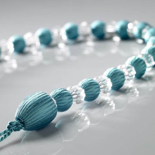 Alan Symonds Earle Beaded Rope Curtain Tie Back, Teal