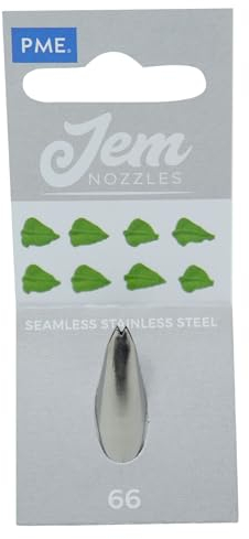 JEM NZ66 Douille Feuille, Acier Inoxydable, Argent, 2 x 2 x 3.5 cmNZ66