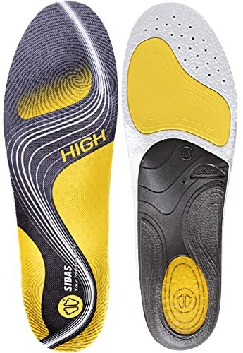Sidas Unisex 3feet Activ' hoge inlegzolen Sohlen, Yellow Black, Large EU