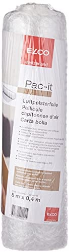 Elco Rouleau Bulle d'Air Pellicule plastique 500 x 40 mm Transparent