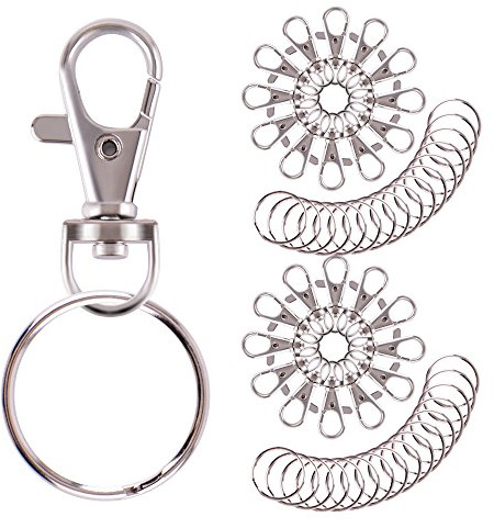 WXJ13 Swivel Clasps Lanyard Snap Hook Lobster Claw Clasp and Keychain Rings by WXJ13