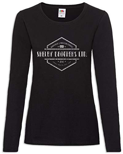 Urban Backwoods Shelby Brothers Ltd. Damen Langarm T-Shirt Schwarz Größe S
