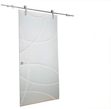 Glaszentrum Hagen - (Typ33) 900x2050mm 8mm - Porta scorrevole in vetro - porta in vetro - porta per ambienti - finitura satinata su un lato, vetro temperato