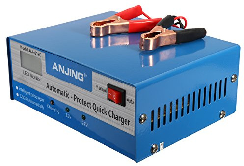 C-FUNN Autobatterie Ladegerät Vollautomatische Intelligente 200Ah Puls Reparatur 250V 12/24V