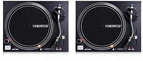 2x Reloop RP-4000M MK2 Direct Drive Turntables (Black)