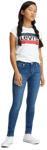Levi's Fille Lvg 711 Skinny Jeans, Vents Bleu, 4 Ans EU