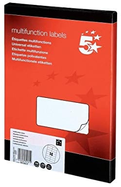 2XLabels Laser-Kopierer und Tintenstrahldrucker, Etiketten und Aufkleber, 105 x 42 mm, 1400 Stück